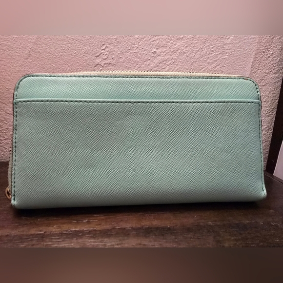 Kate Spade Zip Wallet  Mint Blue - Picture 9 of 10